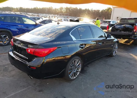 2016 Infiniti Q50 3.0T Red Sport 400 from USA, damaged, VIN JN1FV7AR0GM451551